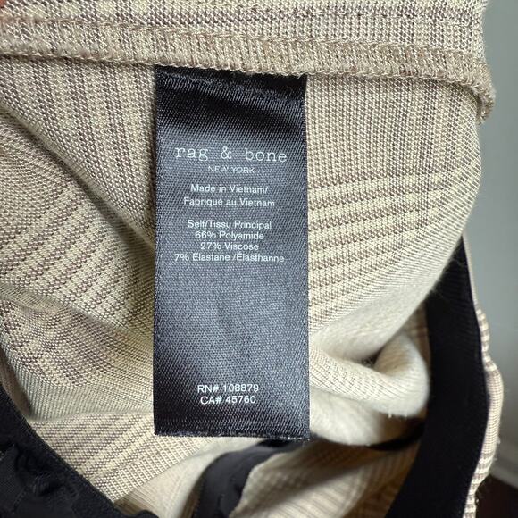 Rag & Bone Plaid Slim Fit Pants – Beige Check Print Women’s P (XS/2) - Picture 7 of 8